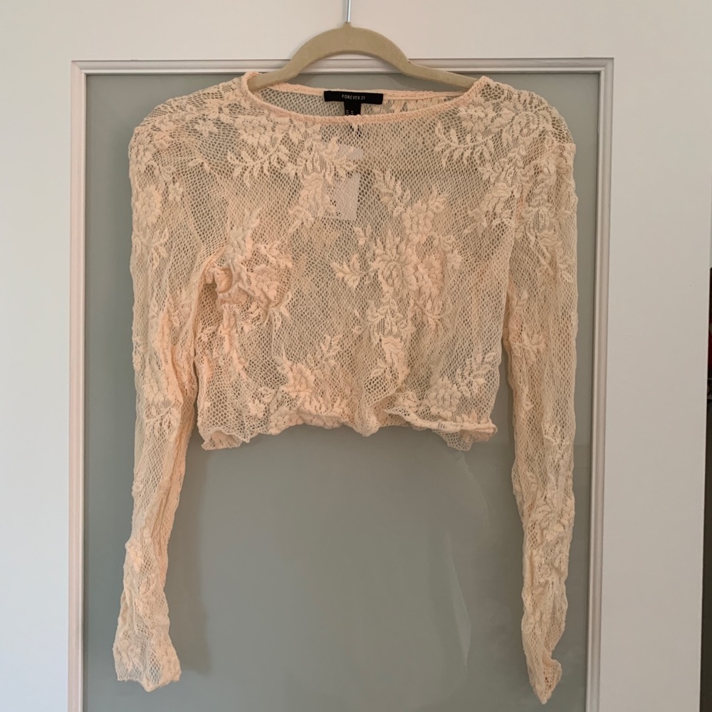 Sheer crop top